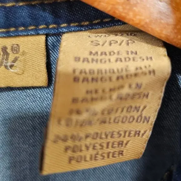 Wrangler Western Denim Shirt Dress Size S - Picture 5 of 6